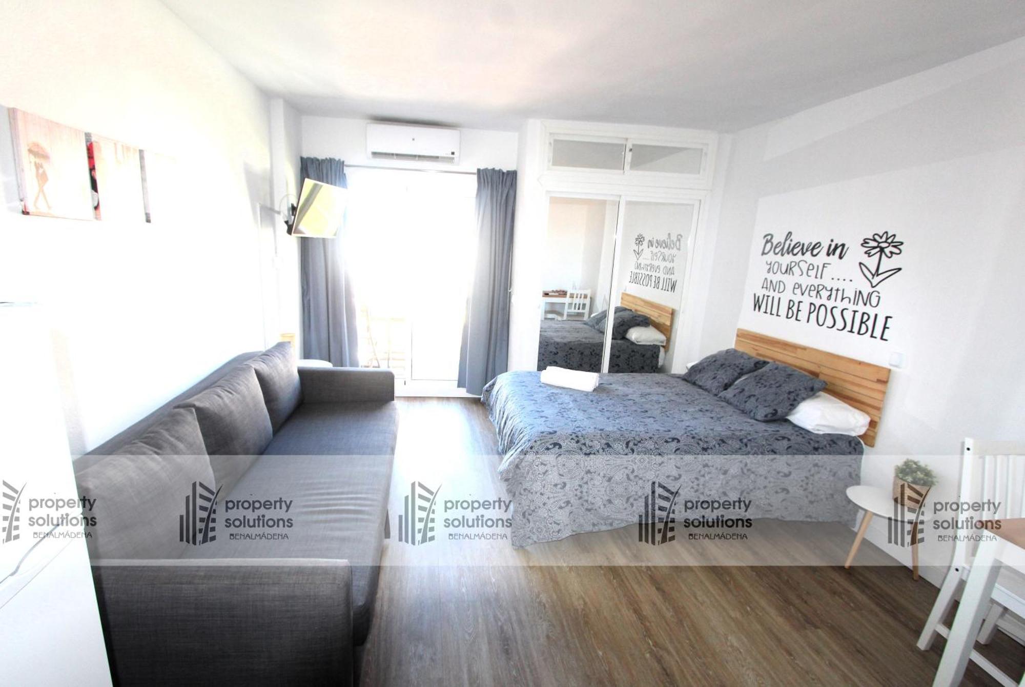 801 Estudio - Minerva Apartamentos - Vista Al Mar Y Montana - Piscina Y Playa 베날마데나코스타 외부 사진